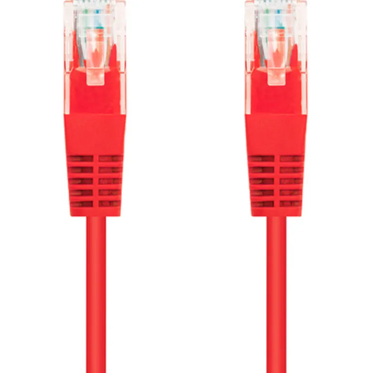 Cable Red Nanocable RJ45 Cat.6 UTP 0.5m Rojo