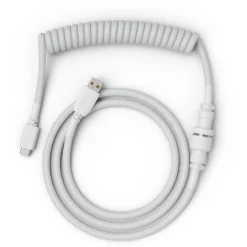 Cable Teclado Glorious PC Gaming Race Cable Espiral Ghost White