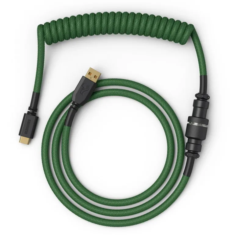 Cable Teclado Glorious PC Gaming Race Cable Espiral Verde