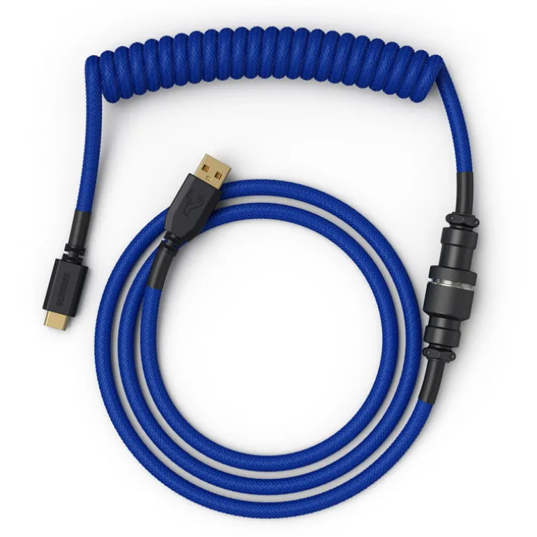 Cable Teclado Glorious PC Gaming Race Cable Espiral Cobalto