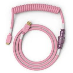Cable Teclado Glorious PC Gaming Race Cable Espiral Rosa