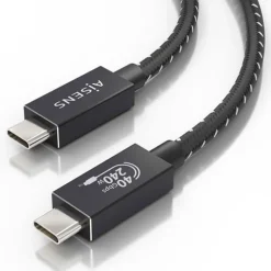 Cable USB Aisens cable USB C-C 240W 1.5m A156-0868 USB4 40Gbps Negro