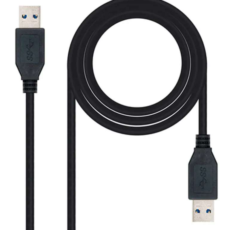 Cable USB Nano Cable 3.0 Macho/Macho 2m Negro