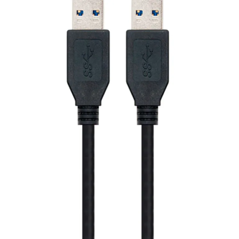 Cable USB Nano Cable 3.0 Macho/Macho 2m Negro