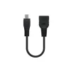 Cable USB  Nanocable USB 2.0 OTG Tipo Micro B/M-A/H Negro 15cm