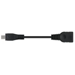 Cable USB  Nanocable USB 2.0 OTG Tipo Micro B/M-A/H Negro 15cm