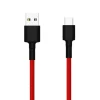 Cable USB Xiaomi Braided USB Type-C 100 cm Rojo