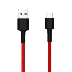 Cable USB Xiaomi Braided USB Type-C 100 cm Rojo