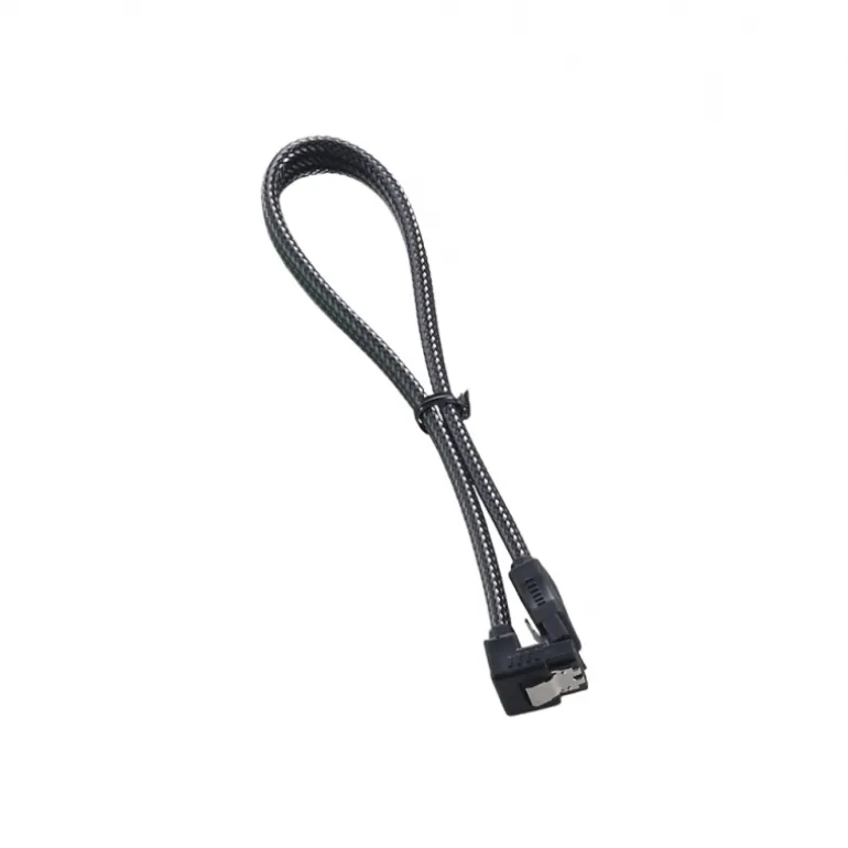 CableMod ModMesh Right Angle SATA 3 30cm Carbón - Cable SATA