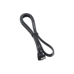 CableMod ModMesh Right Angle SATA 3 60cm Carbón- Cable SATA