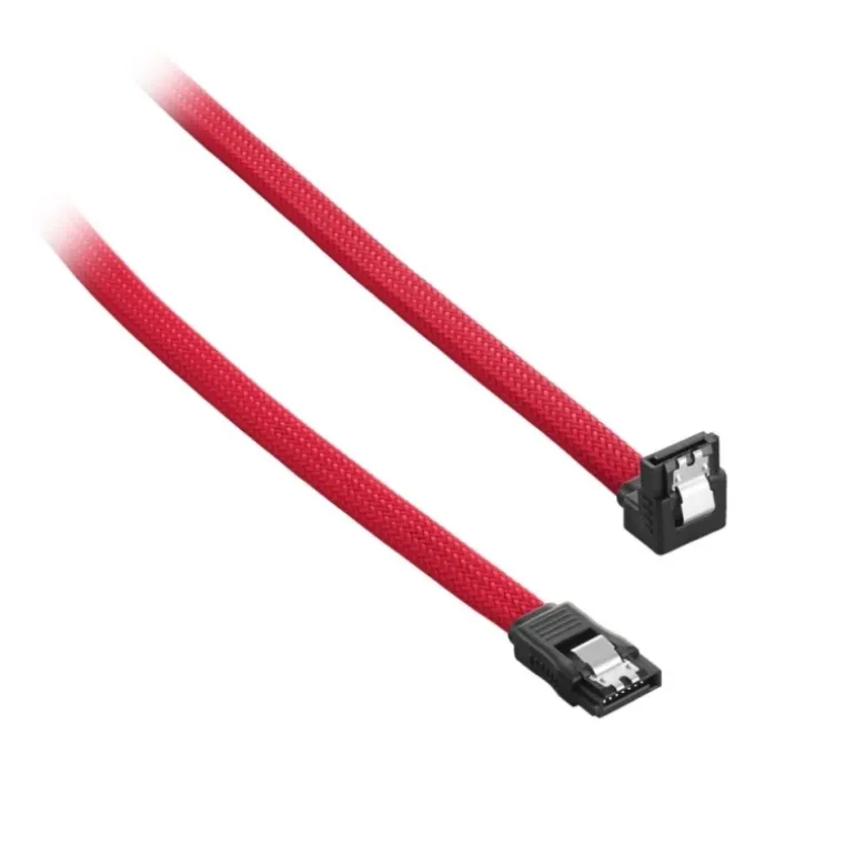 CableMod ModMesh Right Angle SATA 3 30cm Rojo - Cable SATA