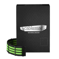 CableMod PRO ModMesh C-Series RMi/RMx Negro/Verde Claro - Kit Cables