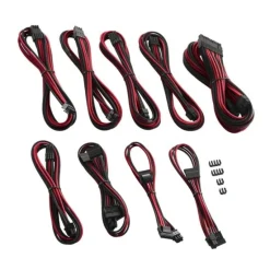 CableMod PRO ModMesh C-Series AXi/HXi/RM Negro/Rojo - Kit Cables