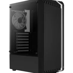 Caja/Torre Aerocool Bionic V2 RGB Cristal Templado Negro
