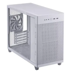 Caja/Torre Asus PRIME AP201 Cristal Templado Blanco