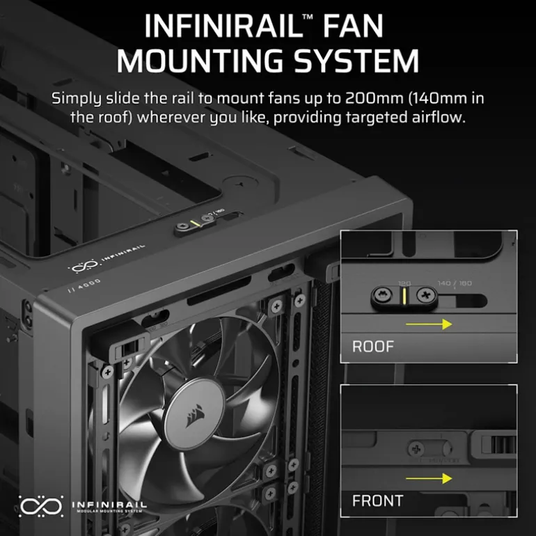 Caja/Torre Corsair FRAME 4000D RS Negro