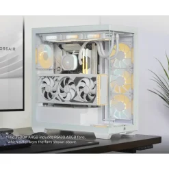 Caja/Torre Corsair iCUE LINK 3500X RGB Blanco