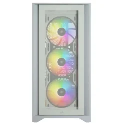 Caja/Torre Corsair iCUE 4000X RGB White Cristal Templado