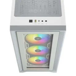 Caja/Torre Corsair iCUE 4000X RGB White Cristal Templado