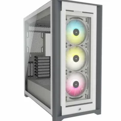 Caja/Torre Corsair iCUE 5000X RGB White Cristal Templado