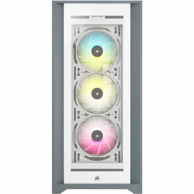 Caja/Torre Corsair iCUE 5000X RGB White Cristal Templado
