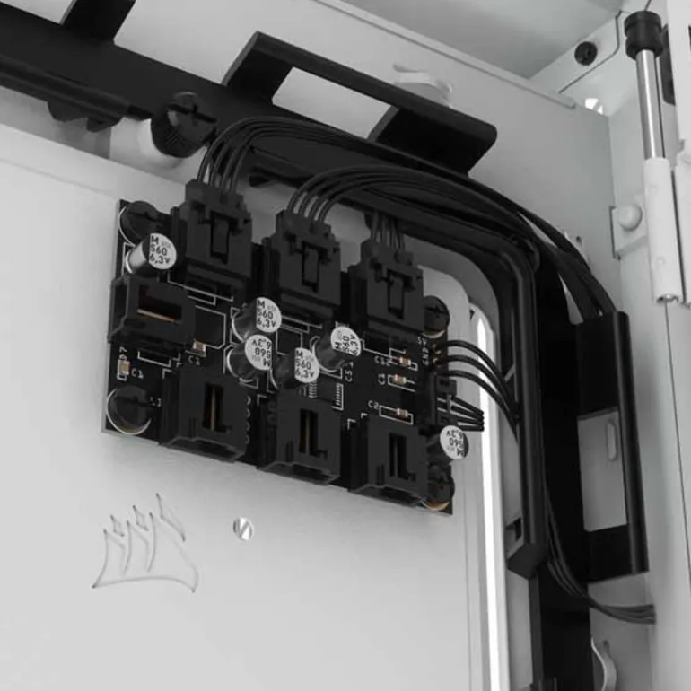 Caja/Torre Corsair iCUE 5000X RGB White Cristal Templado