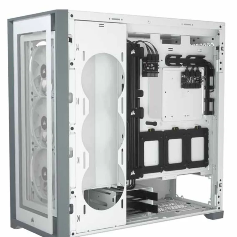 Caja/Torre Corsair iCUE 5000X RGB White Cristal Templado