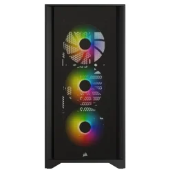 Caja/Torre Corsair iCUE 4000X RGB Black Cristal Templado