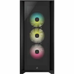 Caja/Torre Corsair iCUE 5000X RGB Black Cristal Templado