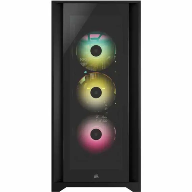 Caja/Torre Corsair iCUE 5000X RGB Black Cristal Templado