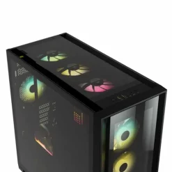 Caja/Torre Corsair iCUE 5000X RGB Black Cristal Templado