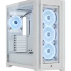Caja/Torre Corsair iCUE 5000X RGB QL Edition Blanco