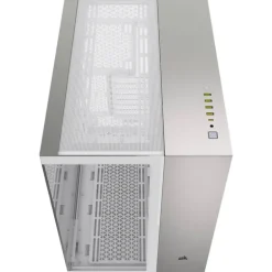 Caja/Torre Corsair 6500X Doble Cristal Blanco, Gris Satinado