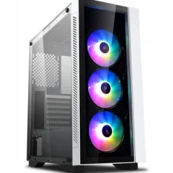 Caja/Torre DeepCool Matrexx 55 V3 ADD-RGB WH 3F Cristal Templado Blanco
