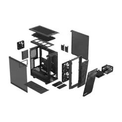 Caja/Torre Fractal Design Meshify 2 Compact Gray Cristal Templado Light Tint