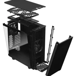 Caja/Torre Fractal Design Define 7 Compact Black TG Dark Cristal Templado