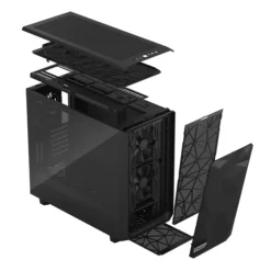 Caja/Torre Fractal Design Meshify 2 Black Light Cristal Templado