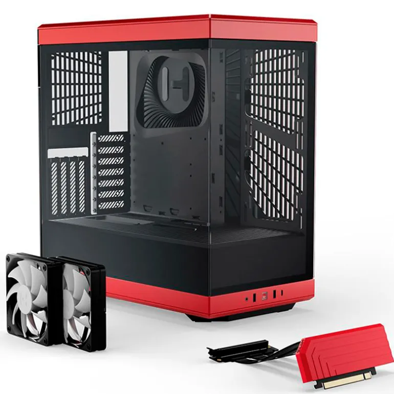 Caja/Torre Hyte Y40 Rojo