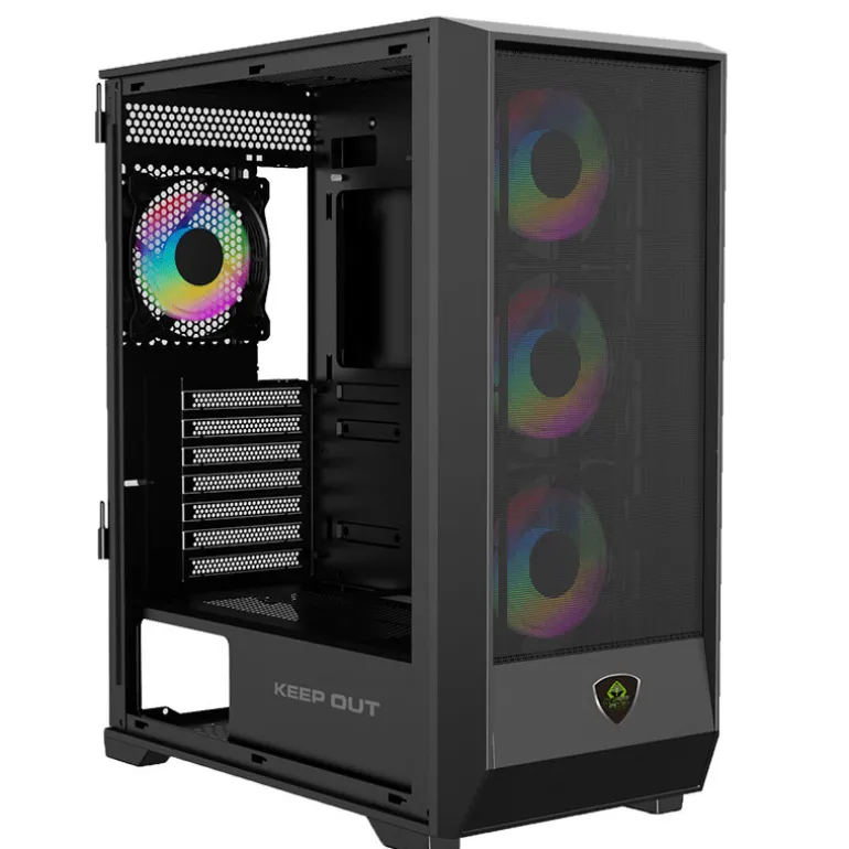 Caja/Torre Keep Out XC-501 Mesh ARGB Negro