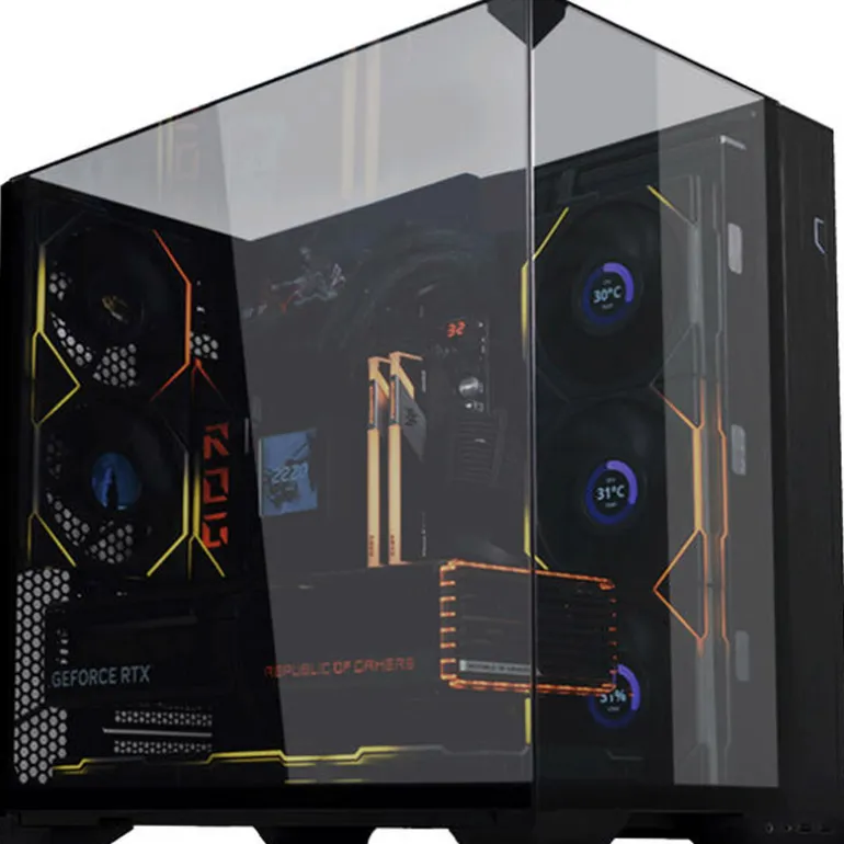 Caja/Torre Lian Li O11 Vision Compact Negro