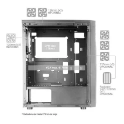 Caja/Torre Mars Gaming MC X7 ARGB Blanco