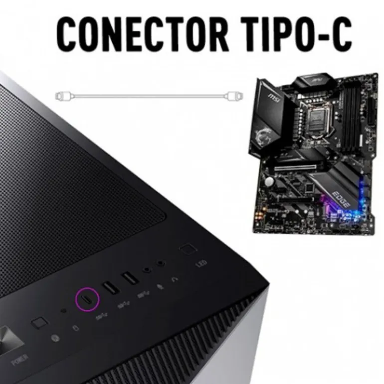 Caja/Torre MSI MPG Gungnir 110R Cristal Templado