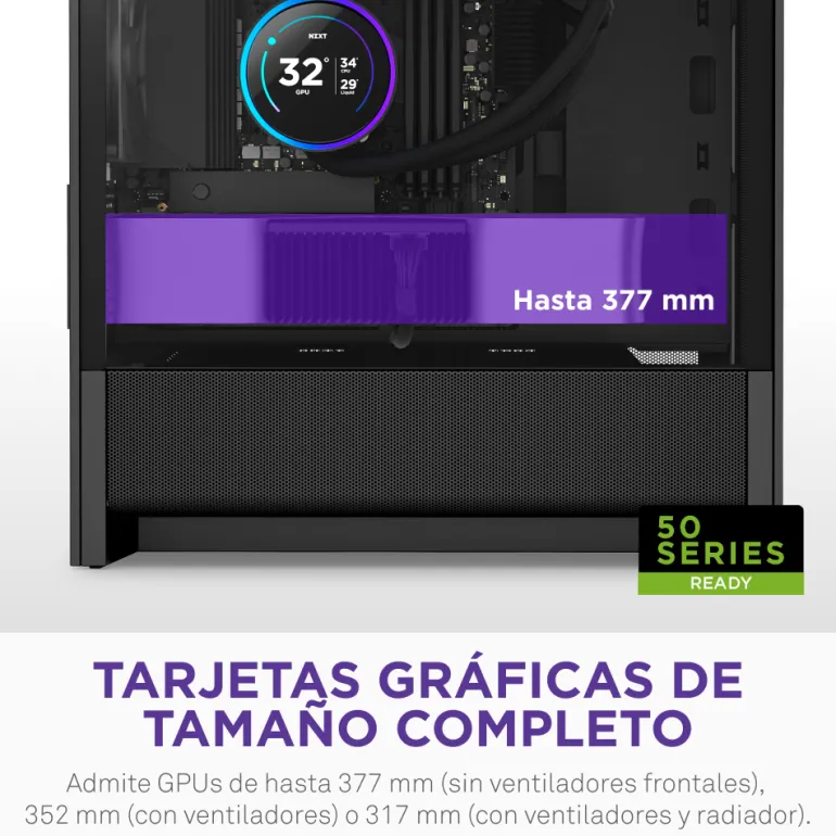 Caja/Torre NZXT H3 Flow (2025) mATX Negro