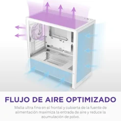 Caja/Torre NZXT H3 Flow (2025) mATX Blanco