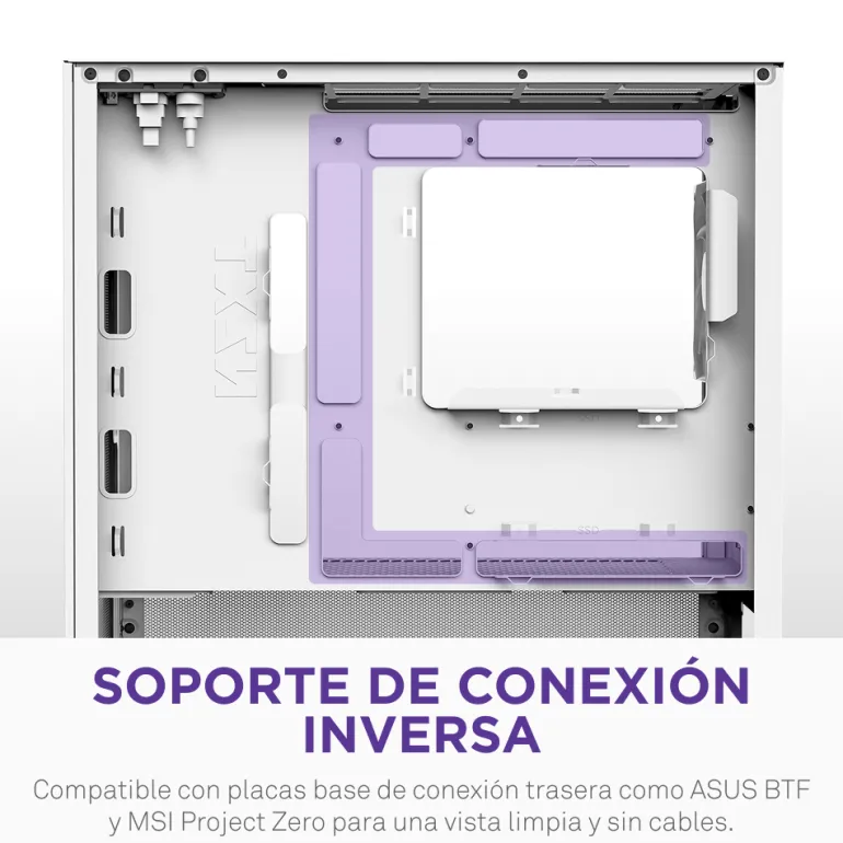 Caja/Torre NZXT H3 Flow (2025) mATX Blanco