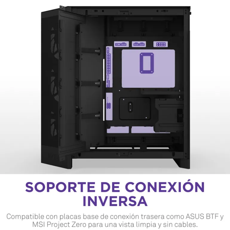 Caja/Torre NZXT H9 Flow (2025) Negro
