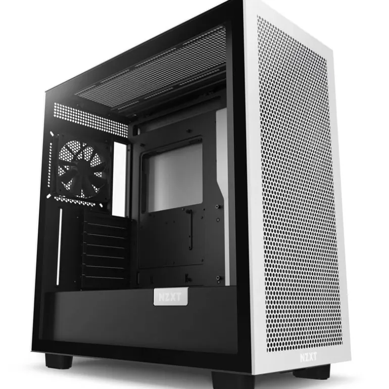 Caja/Torre NZXT H7 Flow Blanco y Negro