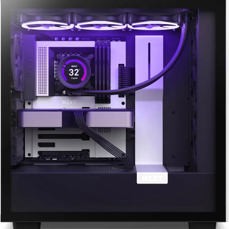 Caja/Torre NZXT H7 Flow Blanco y Negro