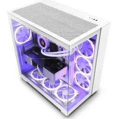 Caja/Torre NZXT H9 Flow Blanco