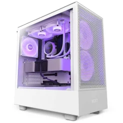 Caja/Torre NZXT H5 Flow RGB Blanco